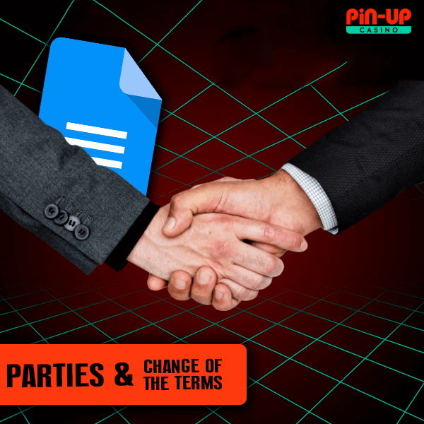 Parties and change of the terms